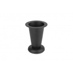 Pied de meuble FS016 100 mm réglable noir mat de marque Sans marque, référence: B9435900