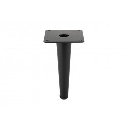 Pied de meuble FS020 150mm noir mat de marque Sans marque, référence: B9437600