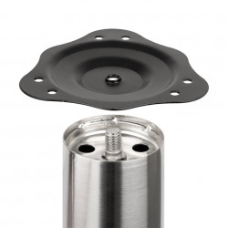 Pied de table S1 710/60 mm chrome - Sans marque