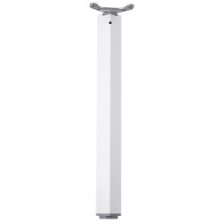 Pied de table TA001 710/60x60mm blanc brillant - réglable de marque Sans marque, référence: B9438500