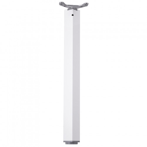 Pied de table TA001 710/60x60mm blanc brillant - réglable - Sans marque