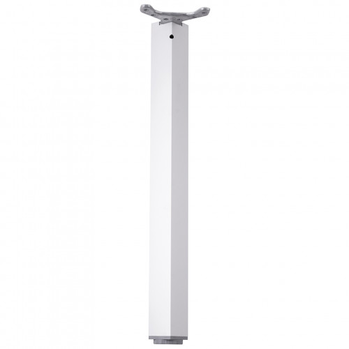 Pied de table TA001 820/60x60mm alu eloxé - réglable - Sans marque