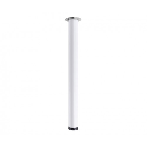 Pied de table TS001 710/60mm blanc brillant - réglable - Sans marque