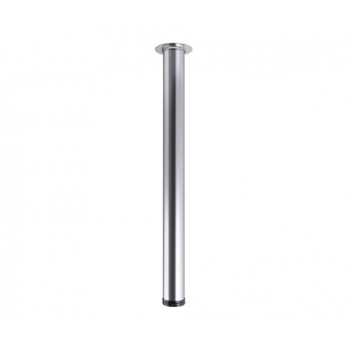 Pied de table TS001 710/60mm chrome mat - réglable - Sans marque