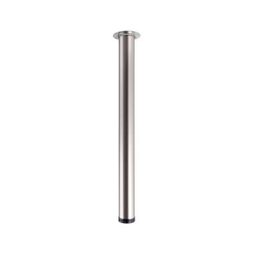 Pied de table TS001 710/60mm nickel mat - réglable - Sans marque