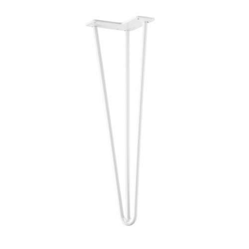 Pied de table TS003 420mm blanc brillant - Sans marque