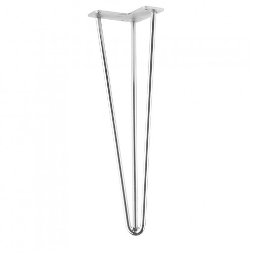 Pied de table TS003 420mm chrome - Sans marque