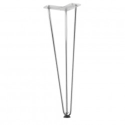 Pied de table TS003 420mm chrome - Sans marque