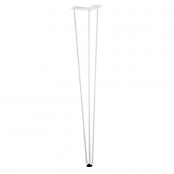 Pied de table TS003 710mm blanc brillant - Sans marque