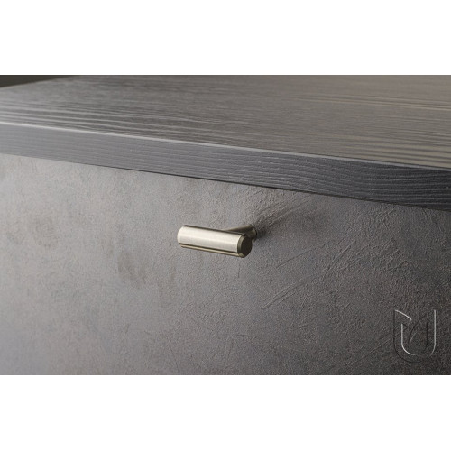 Poignée de meuble barre de traction 96/136 chrome brillant + vis - Sans marque