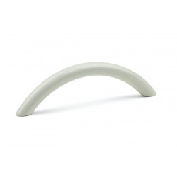 Poignée de meuble Beta 128 blanc brillant + vis de marque Sans marque, référence: B9449400