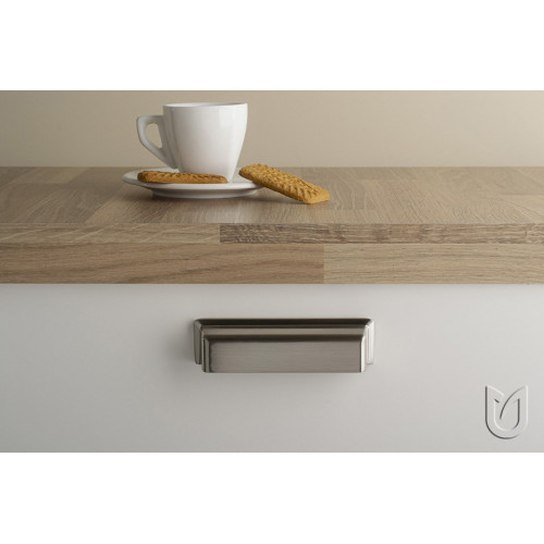 Poignée de meuble Bold 96 nickel brossé - Sans marque