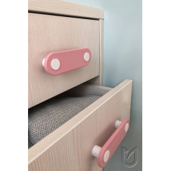 Poignée de meuble Cute 96 bleu/blanc - Sans marque