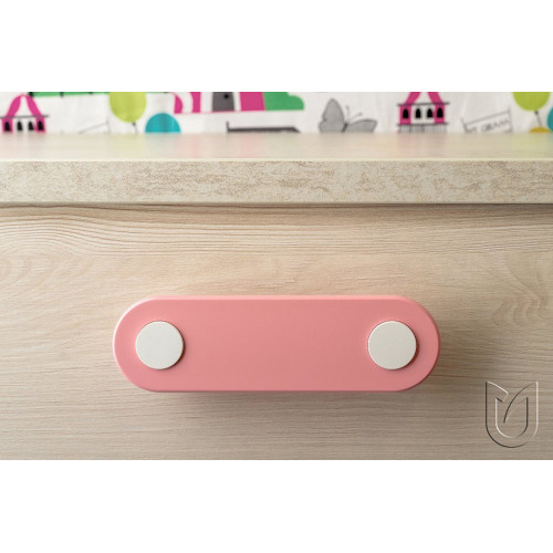 Poignée de meuble Cute 96 gris/blanc - Sans marque