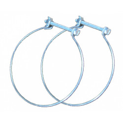 Lot de 2 colliers de fixation acier EQUATION, Diam. 150/150 mm Cf150 de marque S&P, référence: B9107200