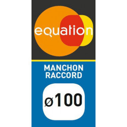 Manchon raccord acier EQUATION, Diam.100/100 mm Mr100 - S&P