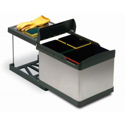 Trieur à déchets Linea 504 450mm 1x16l+2x7,5l - Sans marque