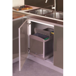 Trieur à déchets Linea 504 450mm 1x16l+2x7,5l - Sans marque