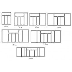 Range-couverts Nolago pour Merivobox 708x423mm blanc - Sans marque