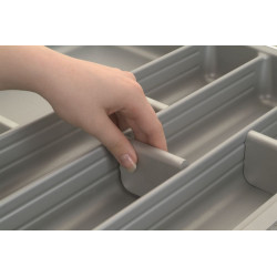 Range-couverts Scoop II 740x490mm argenté - Sans marque