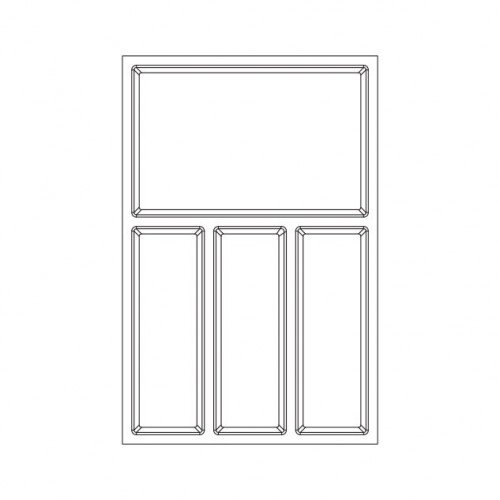 Range-couverts Sky 322x474mm anthracite - Sans marque