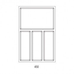 Range-couverts Sky 372x474mm anthracite - Sans marque