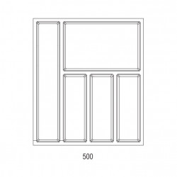 Range-couverts Sky 422x474mm blanc - Sans marque