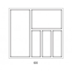 Range-couverts Sky 522x474mm anthracite - Sans marque