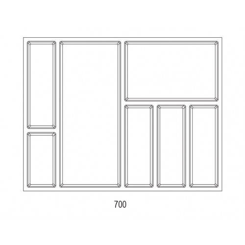 Range-couverts Sky 622x474mm blanc - Sans marque