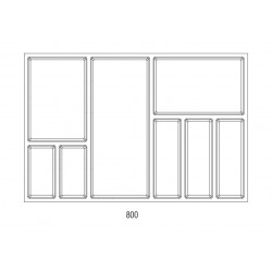 Range-couverts Sky 722x474mm anthracite - Sans marque