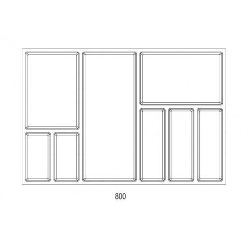 Range-couverts Sky 722x474mm blanc - Sans marque