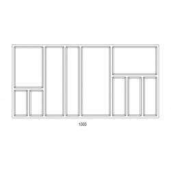 Range-couverts Sky 922x474mm anthracite - Sans marque