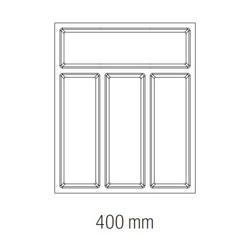 Range-couverts Classico Kristall softTouch 322x424mm noir - Sans marque