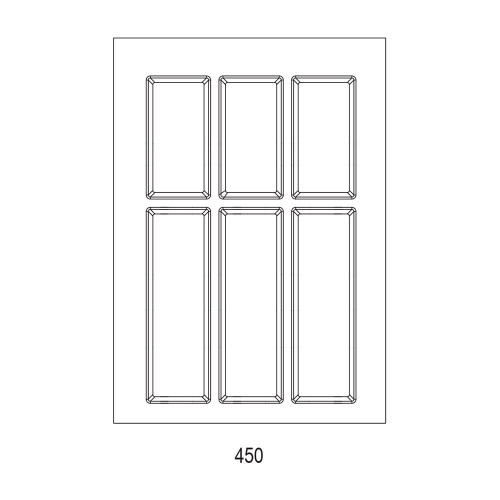Range-couverts Classico Kristall softTouch 372x474mm noir - Sans marque