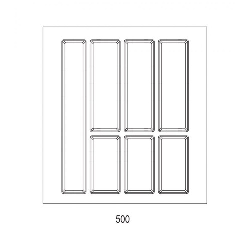 Range-couverts Classico Kristall softTouch 422x474mm noir - Sans marque
