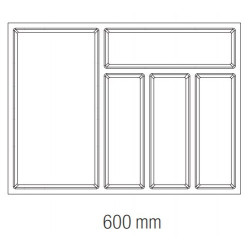 Range-couverts Classico Kristall softTouch 522x424mm noir - Sans marque