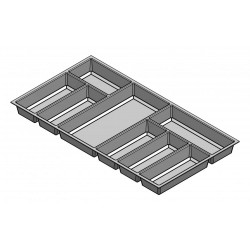 Range-couverts Classico Kristall softTouch 722x424mm noir - Sans marque