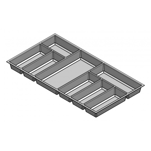 Range-couverts Classico Kristall softTouch 722x424mm noir - Sans marque