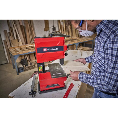 Scie à ruban TC-SB 200/1 - 250 W - lame 1 400 mm - hauteur de coupe 80 mm - table inclinable - changement de lame sans outil REC - EINHELL 