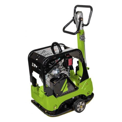 Plaque vibrante diesel réversible – ZI-RPE160D – 3 600 W – 30,5 kN – 700 × 430 mm – 170 kg - Zipper