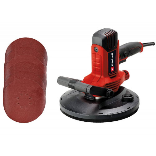 Ponceuse pour cloisons sèches – TC-DWS 225 – 1220 W – Ø 225 mm – 1500–2300 tr/min – Aspiration intégrée RECONDITIONNE - EINHELL 