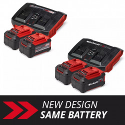 Kit batteries et chargeur PXC – 2 x 5,2 Ah – Twincharger 3 A – Plateforme 18 V / 36 V - EINHELL