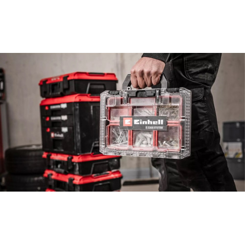 Boîte de rangement E-Case Half-size – Organiseur à compartiments – Charge 12,5 kg - EINHELL 