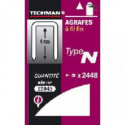 Agrafes 10 mm - type N de marque TECHMAN, référence: B1495700