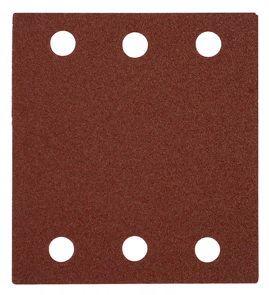 Feuilles abrasives pour ponceuse orbitale - 102 x 114 mm - Grain P40 à P240 - Lot de 12