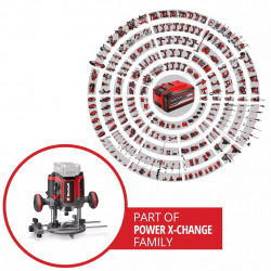 Défonceuse sans fil - TP-RO 18/55 Li BL-Solo - Brushless - Course 55 mm - Power X-Change - EINHELL