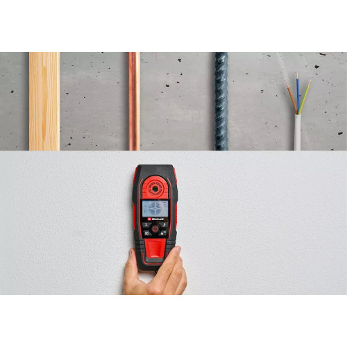 Détecteur de matériaux numérique – TE-MD 80 – Métal, bois et câbles – Écran LCD - EINHELL 
