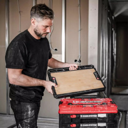 Plaque de travail E-Case – Plateau bambou – Établi mobile – Compatible système Einhell - EINHELL 