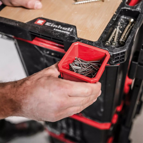 Plaque de travail E-Case – Plateau bambou – Établi mobile – Compatible système Einhell - EINHELL 