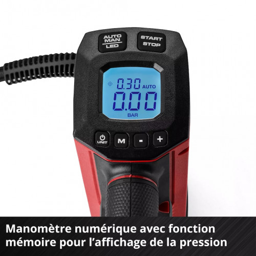 Compresseur sans fil pour voiture – CE-CC 18/23 D Li-Solo – 11 bar – Power X-Change - EINHELL 